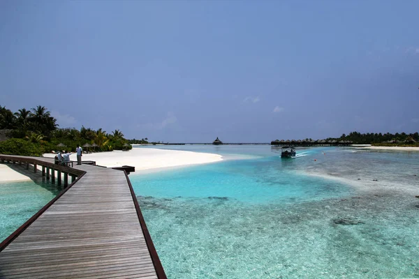 South Male Atoll Maldives March 2017 Anantara Dhigu Maldives Resort Royalty Free Stock Images