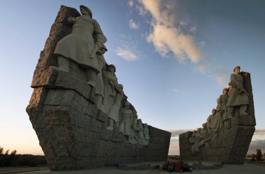 Taganrog, Rusya, 14 Mayıs 2017: Memorial of Glory Taganrog şehir, ilçe onur 130 ve 416th tüfek birliklerinin editoryal askerlerin Sambek köyü yakınındaki Rostov bölgesinin.