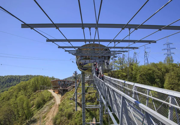 Sochi Rusia Abril 2017 Hackett Sky Park Adventure Park Altitude —  Fotos de Stock