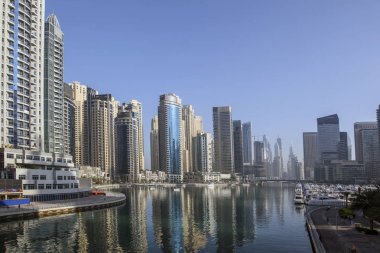 Dubai, Birleşik Arap Emirlikleri, 18 Nisan 2017: Tdubai iş merkezi, Birleşik Arap Emirlikleri,