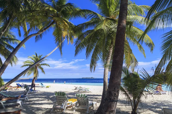 Die Malediven Paradiesische Ruhe Wunderschöne Meereslandschaft Platz Zum Entspannen — Stockfoto