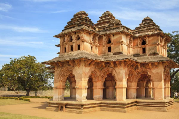 Karnataka Hampi India Ruinas Ciudad Vijayanagar Palacio Del Lotu — Foto de Stock