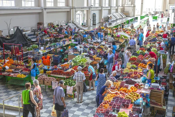 Rostov-On-Don, Rusya-20 Haziran 2018: FIFA Dünya Kupası 2018 ev sahibi şehir Rostov-on-Don yer, şehir Rostov-on-Don, şehir merkezi Pazar, editoryal manzaraları