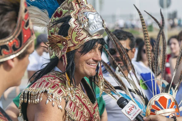 Rostov-On-Don, Rusya-23 Haziran 2018: FIFA Dünya Kupası 2018 ev sahibi şehir Rostov-on-Don yer Rostov Arena, Rusya, editoryal Meksika futbol hayranları 