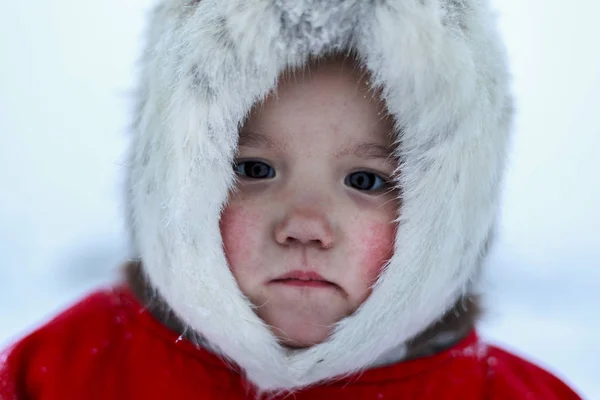Eine Bewohnerin Der Tundra Indigene Bewohner Des Hohen Nordens Offenes — Stockfoto