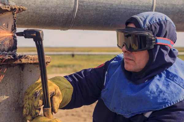 Електричний Газовий Зварювальник — стокове фото