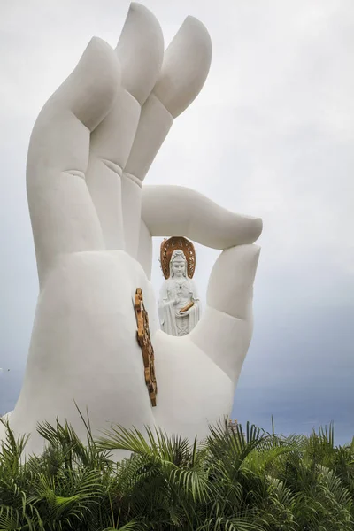 Китай Острів Хайнань Санья Грудня 2018 Білий Guanyin Статуя Наньшань — стокове фото