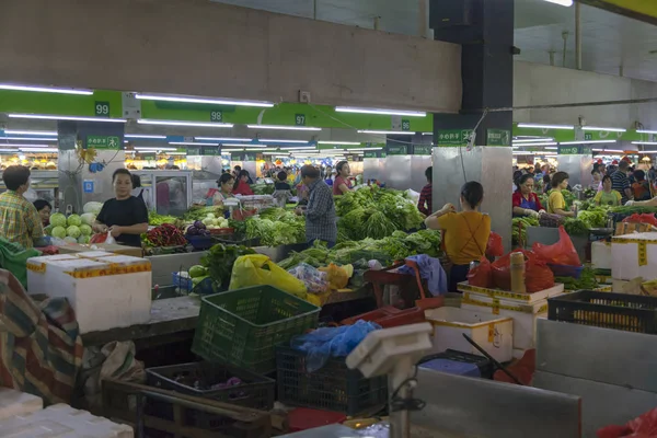 Sanya Hajnan Chiny Grudnia 2018 Chińskiej Sanya Centralnego Rynku Owoców — Zdjęcie stockowe