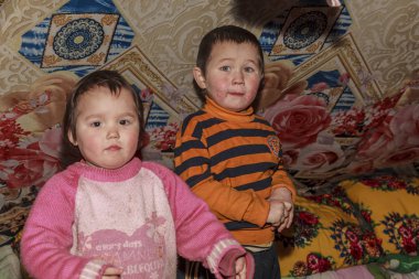 Nadym, Rusya Federasyonu - Kasım 28, 2018:tundra, aşırı kuzeye, Yamal, mera Nenets insan, Kuzey, yurt, sanatsal tonlama, editoryal halklarının konut.