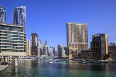 Dubai, Birleşik Arap Emirlikleri, 18 Nisan 2017: Dubai İş Merkezi, Birleşik Arap Emirlikleri, yazı işleri