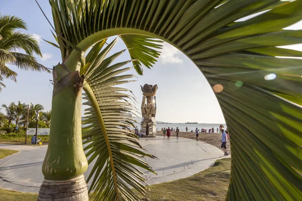 China Hainan Island Sanya Bay December 2018 Bay Sanya Monument — Stockfoto