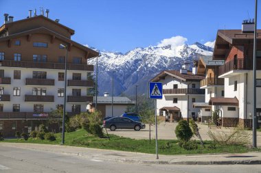 Krasnaya Polyana, Sochi, Rusya Federasyonu - 07 Aralık 2018: Sochi Nati