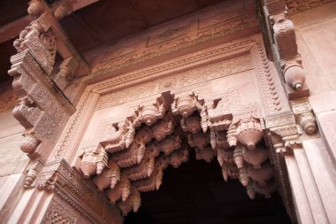 Hindistan, Agra - 10 Şubat 2013: Şiş Mahal (cam Sarayı), Agr
