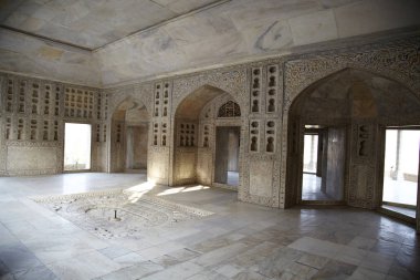 Hindistan, Agra - 10 Şubat 2013: Şiş Mahal (cam Sarayı), Agr