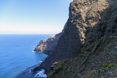Kanarya Adaları, İspanya, sahil Tenerife yakınındaki Punto Teno Lighthou