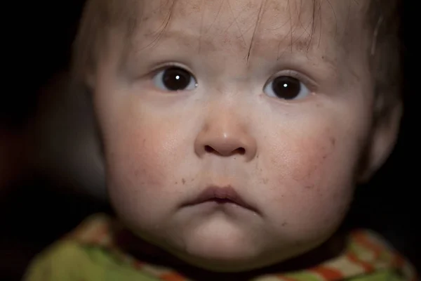 Niños en la peste, Un residente de la tundra, res indígenas — Foto de Stock