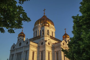 Moskova, Rusya, 19 Mayıs 2019: Moskova'daki Kurtarıcı Katedrali