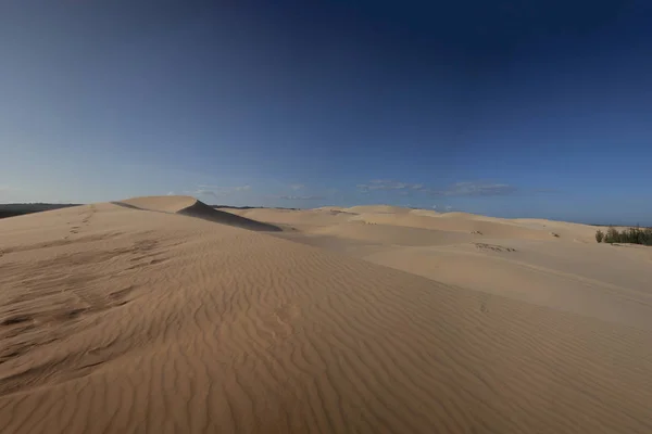 Textura de areia bonita de dunas no deserto do Saara, duna branca — Fotografia de Stock