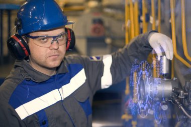 Ekipmanın kontrolü ve kalitesi için konsept-yeni teknoloji: enstrümantasyon onarımı için bir mühendis tanılama üretir