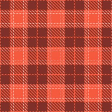 Yaşayan Mercan Tartan Dikişsiz Desen Arka Plan