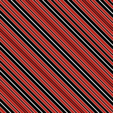 Kırmızı, Siyah ve Beyaz Paralel Çizgilerle