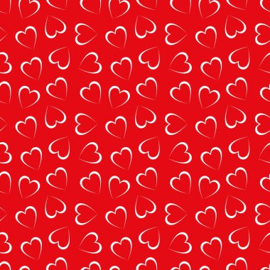 Sevgililer Günü Dikişsiz Vektör Desenleri.