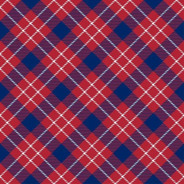 Beyaz Vatansever Tartan , Mavi, Kırmızı Dikişsiz Desenler