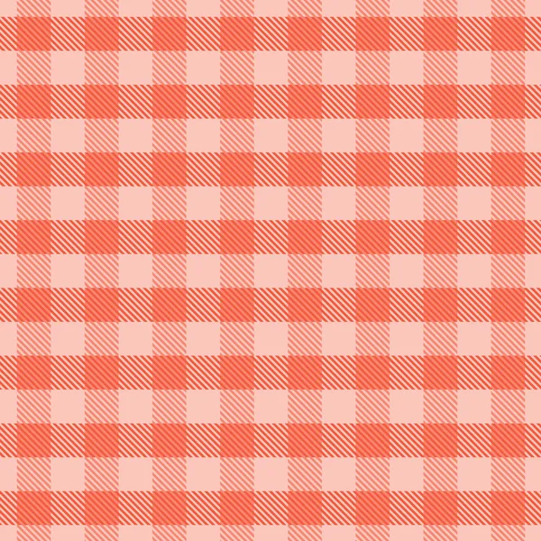 Living Coral Tartan Seamless Pattern Fond — Image vectorielle