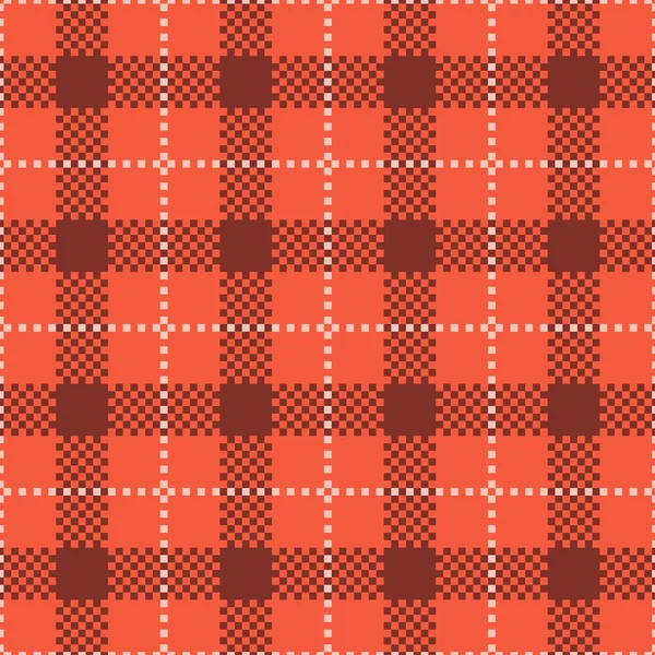 Living Coral tartan zökkenőmentes minta háttér — Stock Vector