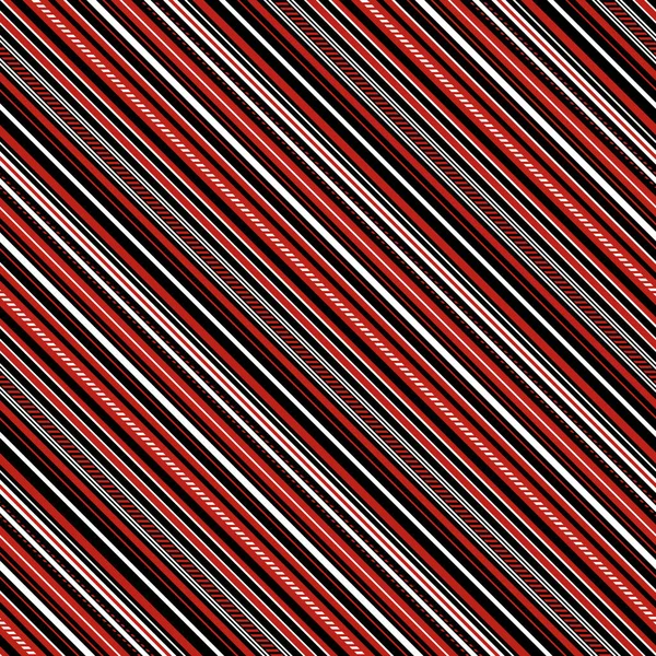 With Red, Black and White Diagonal Parallel Stripes — Stock vektor