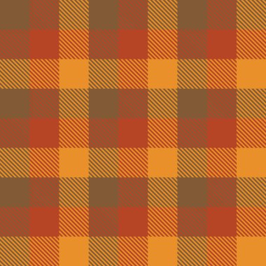 Tartan Sonbahar Dikişsiz Desen Ekose