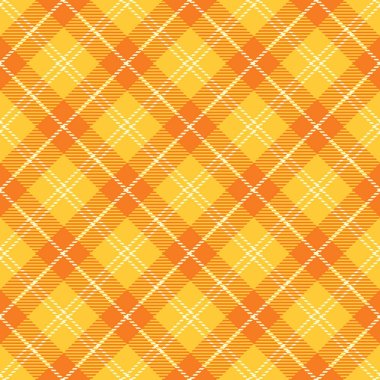 Tartan Sonbahar Dikişsiz Desen Ekose