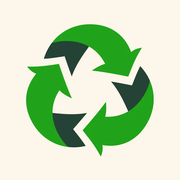 Recycle hergebruiken pijlen-ecologie icon collectie — Stockvector