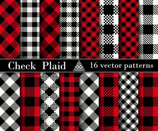 Ayar Plaid Dikişsiz Desenler Arka Planlar. 