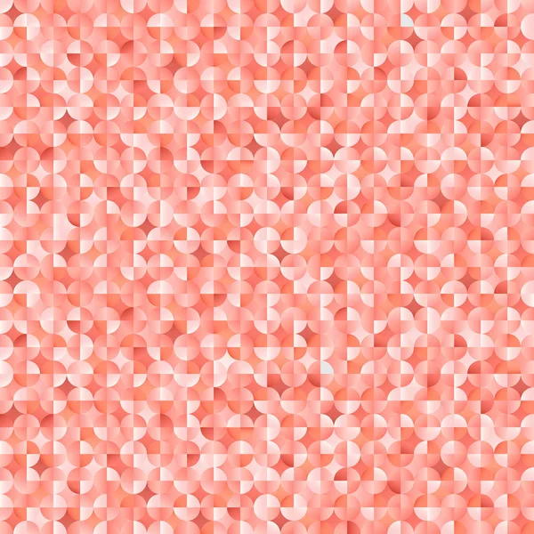 Corail rose géométrique mosaïque motif vectoriel dégradé métallique fond — Image vectorielle