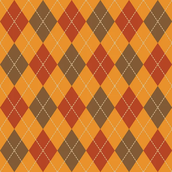 Argyle Sonbahar Dikişsiz Desen Ekose. 