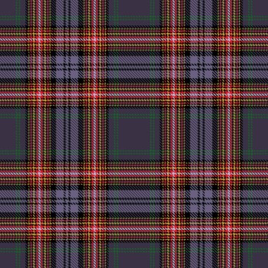 Siyah, Kırmızı ve Violet Tartan Ekose desensiz. Flannel Shirt Tartan desenleri. Duvar kağıtları için Moda Döşeme Vektörü ResmiComment
