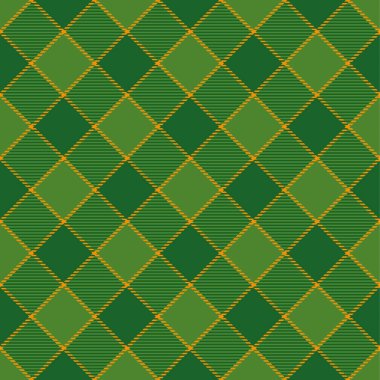 Aziz Patrick Günü 'ne Tartan Kusursuz Düzen Arkaplanı. Vektör İllüstrasyonu