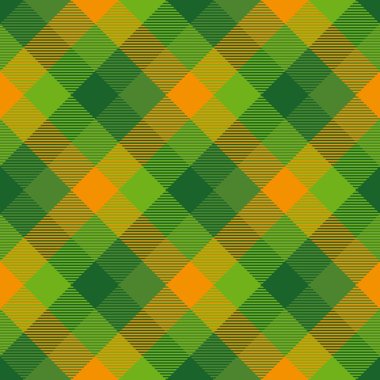 Aziz Patrick Günü 'ne Tartan Kusursuz Düzen Arkaplanı. Vektör İllüstrasyonu