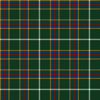 Yeşil, sarı, mavi ve kırmızı renkli ekoseli Tartan Kusursuz Desenli Arkaplan. Flannel Gömlek desenleri. Duvar kağıtları için Moda Döşeme Vektörü ResmiComment.