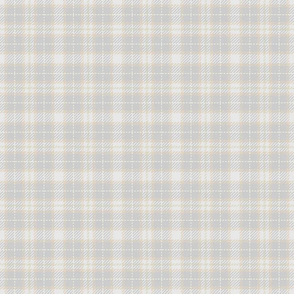 Pastel Beige Dusty Beige Gris Tartán Plaid Seamless Pattern Fondo — Vector de stock