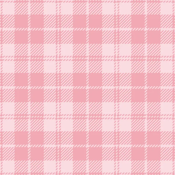 Patrones Sin Costura Cuadros Tartán Rosa Camisa Franela Color Tendencia — Vector de stock