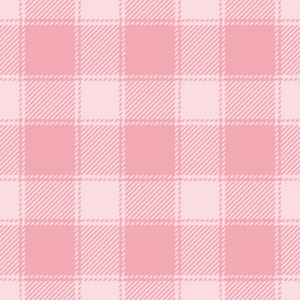 Patrones Sin Costura Cuadros Tartán Rosa Camisa Franela Color Tendencia — Vector de stock