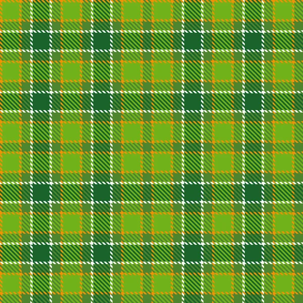 Tartan Senza Soluzione Continuità Pattern Sfondo San Patrizio Illustrazione Vettoriale — Vettoriale Stock