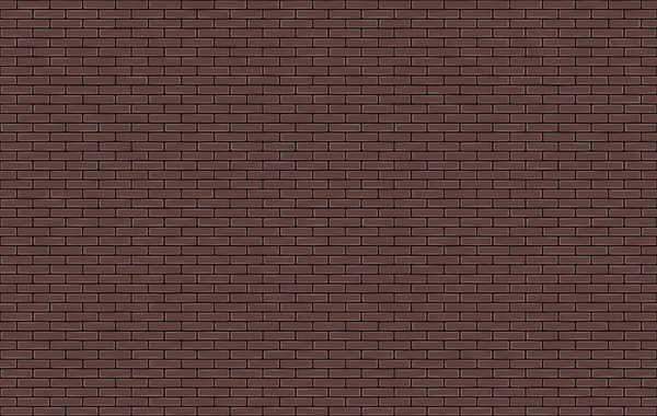 Brown Brick Wall Texture Seamless Pattern Vector Illustration — Stock Vector