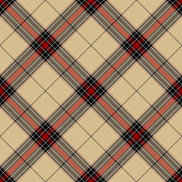 Tartan Kusursuz Arkaplan Siyah, Deve Bej, Kırmızı ve Beyaz Ekose. Flannel Gömlek desenleri. Duvar kağıtları için Moda Döşeme Vektörü ResmiComment.
