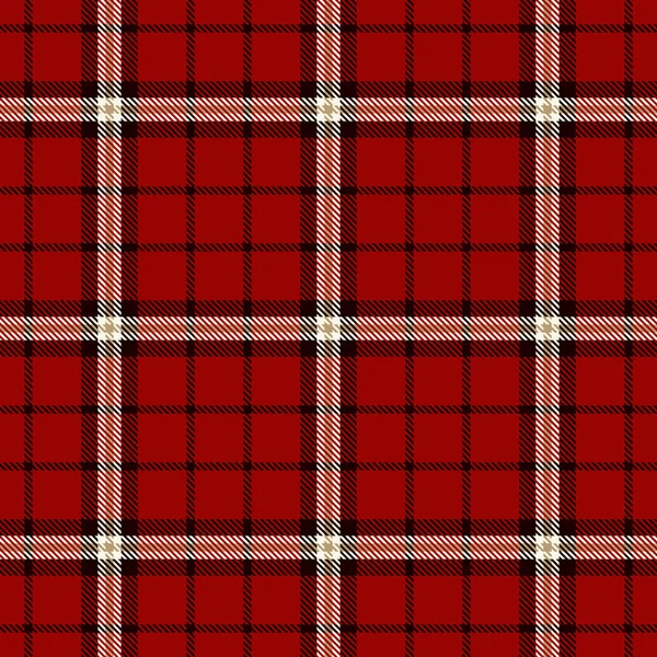 Padrão Sem Costura Tartan Fundo Preto Ouro Vermelho Branco Xadrez —  Vetores de Stock