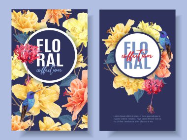 Tropic çiçek afiş