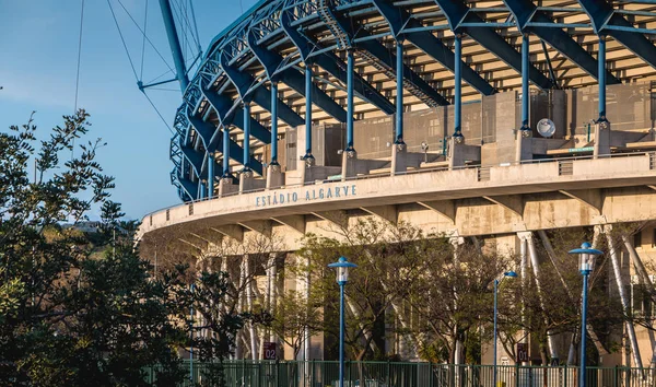 Faro Portugalsko Května 2018 Architektonický Detail Fotbalového Stadionu Algarve Jižním — Stock fotografie