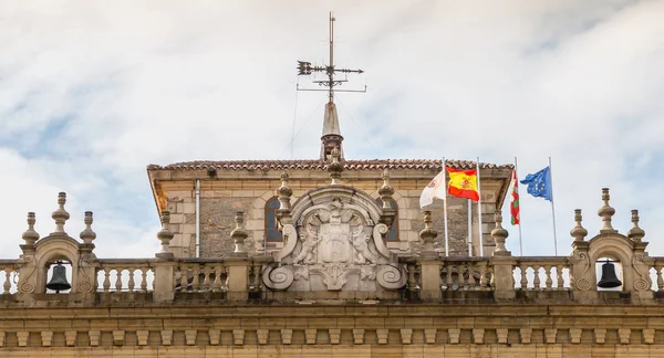 Irún España Abril 2018 Detalle Arquitectónico Del Ayuntamiento Ciudad Día — Foto de Stock